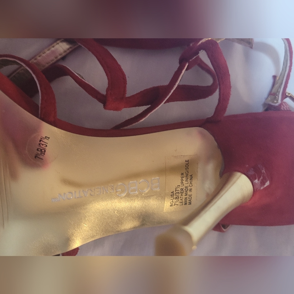 BCBGeneration Red Multi-Gem Heels - image 6